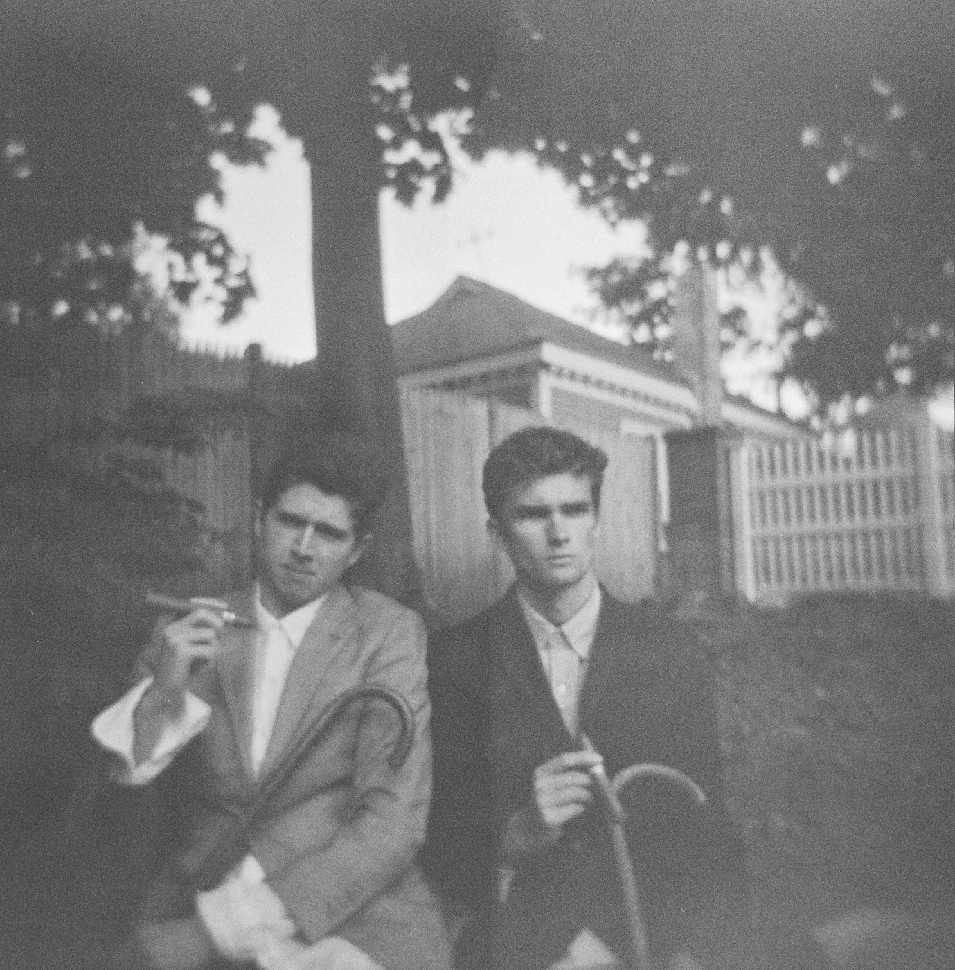 Jack and Hillman, black and white photo